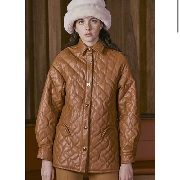 HOUSE OF SUNNY MIDCENTURY QUILTED SHIRT JACKET - Picture 5 of 14